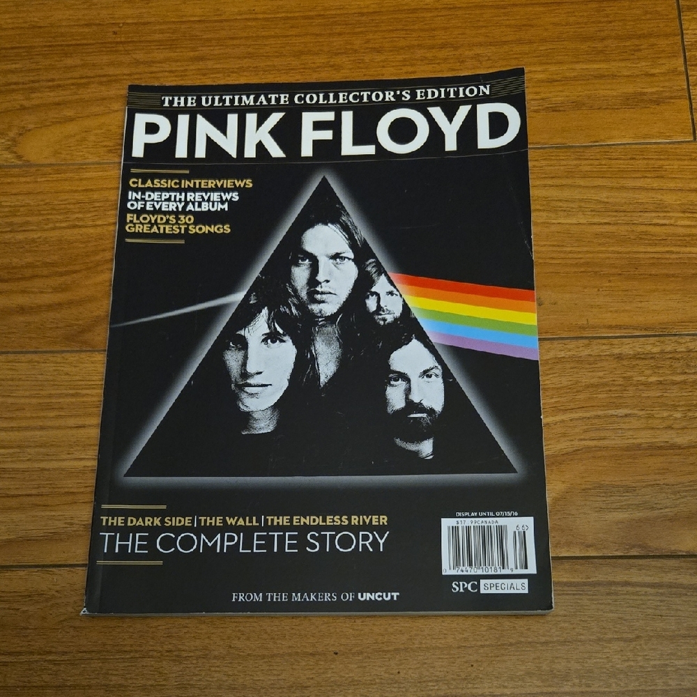 Pink Floyd Collector's Edition Magazine - Black with Rainbow Accent
